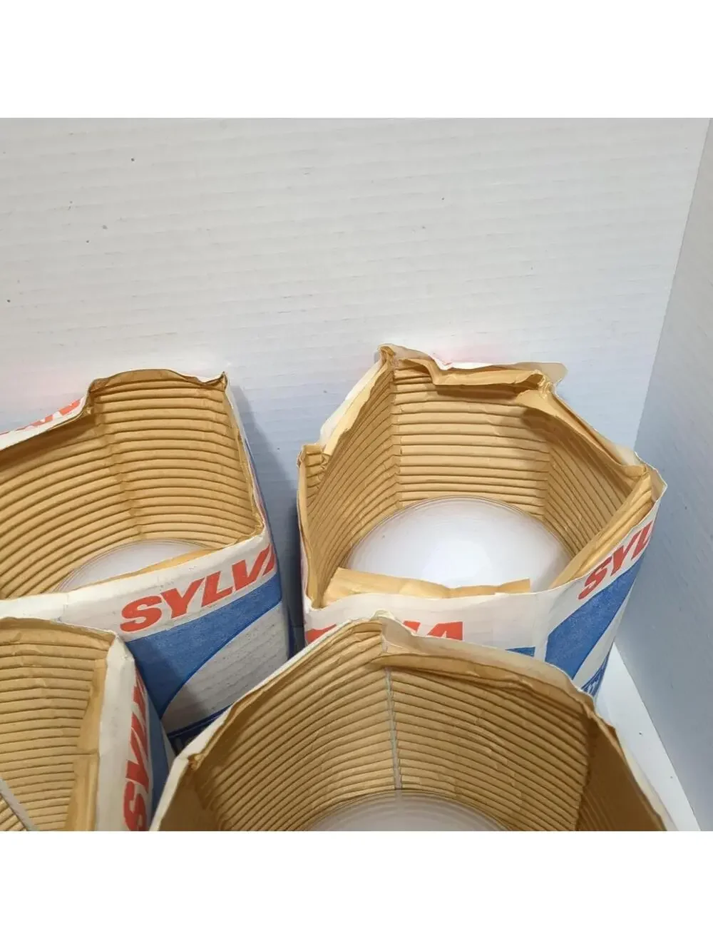 6 Nos Sylvania 40 Watt Globe  Soft White Light Bulbs Frosted